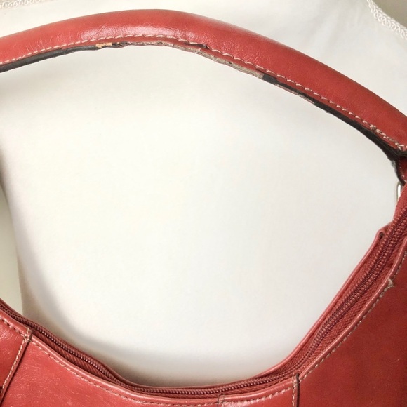Nine West Brick Red Zip Up Shoulder Bag - Picture 4 of 10